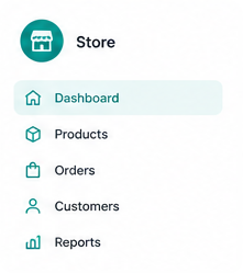 Store dashboard navigation
